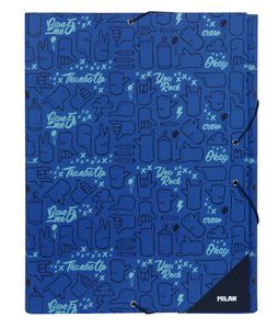 CARPETA TAPA DURA GIVE ME 5 AZUL