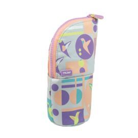 PORTATODO VERTICAL SUGAR COLIBRI PASTEL ROSA Y GRI
