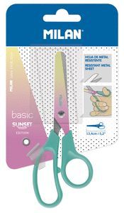 TIJERAS MILAN BASIC EDICION SUNSET MANGO TURQUESA