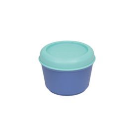 RECIPIENTE ALIMENTOS HERMETICO REDONDO 0,25L AZUL-