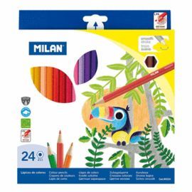 ESTUCHE 24 LAPICES DE COLORES MILAN REF. 80024