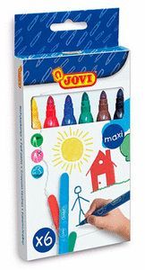 ROTULADOR JOVI MAXI 1706 C/6 COLORES SURTIDOS
