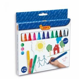 CAJA ROTULADOR JOVI MAXI 12 COLORES