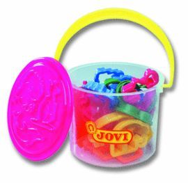 MOLDES JOVI PLASTILINA CUBO CON 24 UNIDADES ELITE