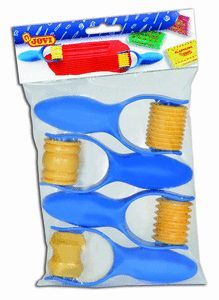 RODILLO MODELAJE BOLSA 4 UNIDADES COLGABLE