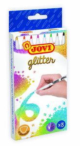ROTULADOR JOVI GLITTER 8U SURTIDO