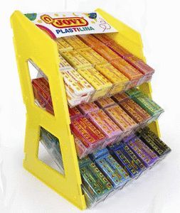 EXPOSITOR 180 PLASTILINAS JOVI 70 50GRS COLORES SU