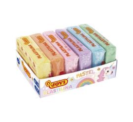 PLASTILINA BANDEJA 6 PASTILLAS 50 G COLORES SURTID