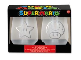 SET 2 VASOS DE CRISTAL 510 ML SUPER MARIO