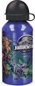 BOTELLA ALUMINIO 400 ML JURASSIC WORLD AZUL