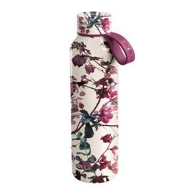 BOTELLA TERMO ACERO INOXIDABLE 630ML CON ASA FLORE