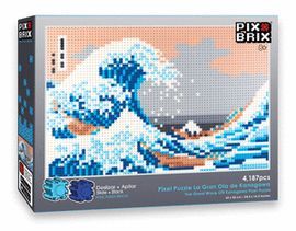 PIX BRIX PIXEL ART MOSAICO LA GRAN OLA 4187 PIEZAS