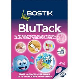 MASILLA ADHESIVA BLUTACK ROSA 45 GR.