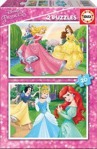 PUZZLE 2X20 PIEZAS PRINCESAS DISNEY