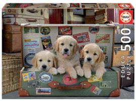 PUZZLE EDUCA 500 PIEZAS CACHORROS EN EL EQUIPAJE