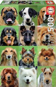 PUZZLE EDUCA 500 PIEZAS COLLAGE DE PERROS