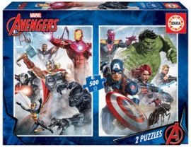 PUZZLE EDUCA 2 X 500 PIEZAS LOS VENGADORES