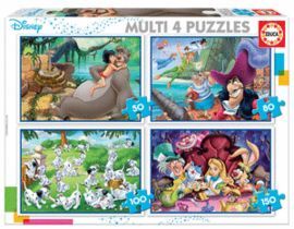 PUZZLE 4 DISNEY PROGRESIVOS 50-80-100-150 VARIADOS