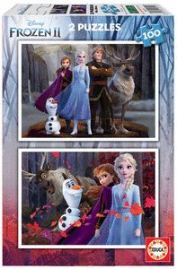 PUZZLE 2X100 PIEZAS FROZEN 2