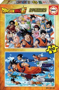 PUZZLE 2X100 PIEZAS DRAGON BALL