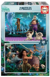 PUZZLE EDUCA INFANTIL 2X100 PIEZAS RAYA   THE LAST