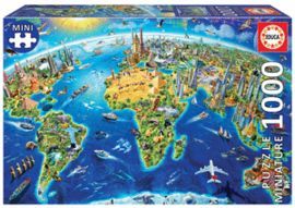 PUZZLE EDUCA 1000 PIEZAS SIMBOLOS DEL MUNDO MINIAT