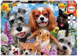PUZZLE EDUCA 200 PIEZAS SELFIE DE MASCOTAS