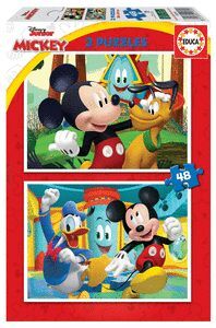 PUZZLE EDUCA 2X48 MICKEY MOUSE FUN HOUSE