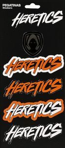 DISPLAY 5 PEGATINAS TEAM HERETICS