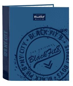 CARPETA CARTON FOLIO 4ANILLAS LOMO ANCHO BLACKFIT8