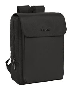 MOCHILA CON SOLAPA PORTATIL 13,3´´+USB BUSINESS BL