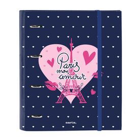 CARPETA 4 ANILLAS 30MM REC A4 100H GOMA 4 SEPARADO