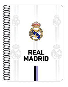 LIBRETA CUARTO TAPAS DURAS 80 H. REAL MADRID 1ª EQ
