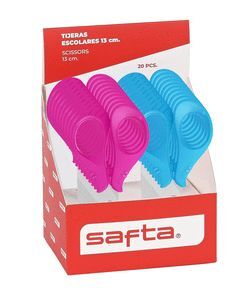 EXPOSITOR 20 UDS TIJERA ESCOLAR 13 CM