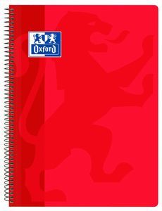 BLOC OXFORD SCHOOL ROJO PP Fº 80H CUADRO 4X4 CLASS