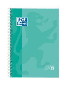 BLOC EUROPEANBOOK5 TE A4+ 120H 5X5 VIVOS ICE MINT