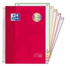BLOC EUROPEANBOOK5 OXFORD TE A4+ 120H 5X5 VIVOS RO