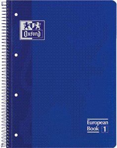 BLOC EUROPEAN A4 80H 4T T/E 5MM OXFORD AZUL