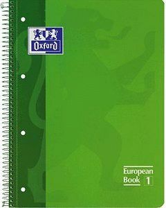 BLOC EUROPEAN A4 80H 4 TALADROS T/E 5MM OXFORD VER