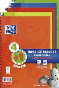 PACK 5 CUAD OXFORD Fº DURA MM