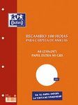 RECAMBIO A4 100H LISO 4 TALADROS OXFORD SCHOOL