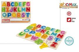 PUZZLE MADERA ALFABETO WOOMAX