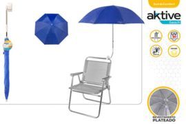 SOMBRILLA PARA SILLA PLAYA PROTECCION UV-AZUL