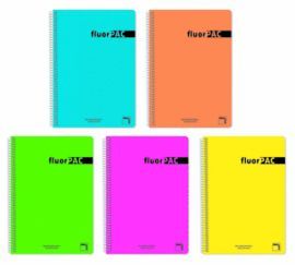 BLOC FOLIO CUADRO 4MM PP FLUORPAC 80H 90GR 5U SURT