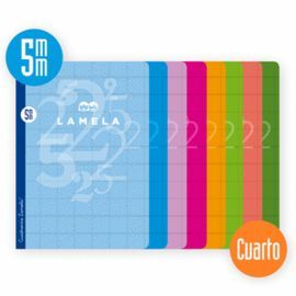 LIBRETA LAMELA 4º 50 HOJAS CUADROVIA 5 MM