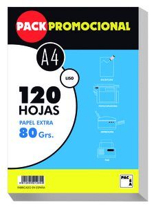 RECAMBIO A4 100+20H 80GR CUADRO 4MM