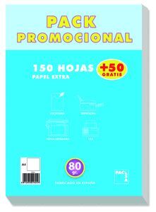 RESMILLERIA A4 LISO 80GR 150+50H PACK PROMOCIONAL