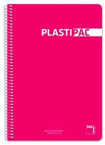 BLOC FOLIO CUADRO 4MM ROJO OSCURO PP 90G