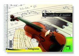 BLOC MUSICA 4º 20H 80GR 8 PENTAGRAMAS