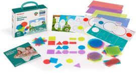 JUEGO FORMAS GEOMETRICAS TRANSLUCIDAS 40 PIEZAS ME